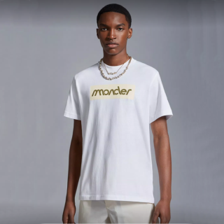 몽클레어 남성 화이트 티셔츠 - Moncler Mens White Tshirts - moc205x