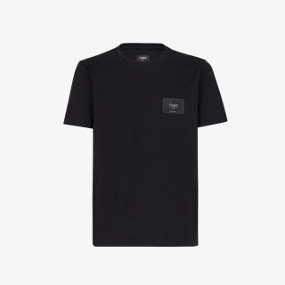 펜디 남성 블랙 티셔츠 - Fendi Mens Black Tshirts - fec380x