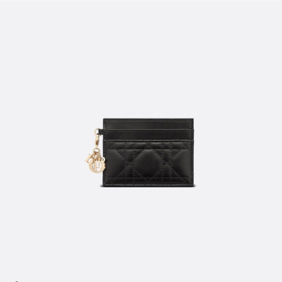 디올 여성 블랙 카드 지갑 - Dior Womens Black Card Wallets - diw173x