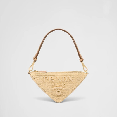 프라다 여성 베이지 라탄백 - Prada Womens Beige Shoulder Bag - prb1581x