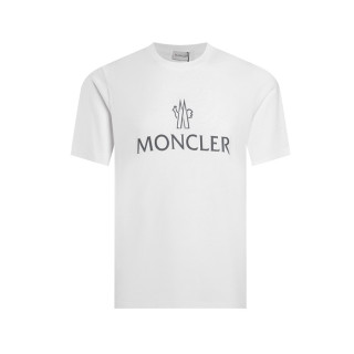몽클레어 남성 화이트 반팔 티셔츠 - Moncler Mens White Tshirts - moc417x