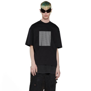 발렌시아가 남성 블랙 반팔 티셔츠 - Balenciaga Mens Black Tshirts - bac433x