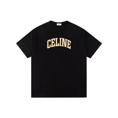 셀린느 남성 블랙 반팔 티셔츠 - Celine Mens Black Tshirts - cec24x