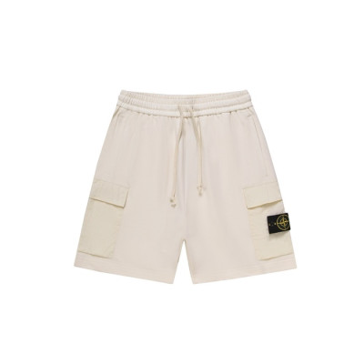 스톤아일랜드 남성 아이보리 반바지 - Stone Island Mens Ivory Half-pants - stc90x