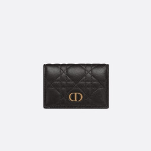 디올 여성 블랙 지갑 - Dior Womens Black Wallet - diw185x