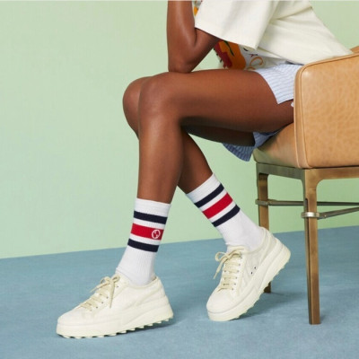 매장판 구찌 여성 화이트 스니커즈 - Gucci Womens White Sneakers - gus624x