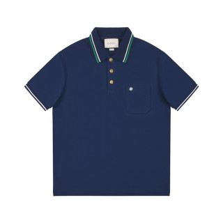 구찌 남성 네이비 폴로 반팔티 - Gucci Mens Navy Polo Tshirts - guc506x