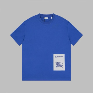버버리 남성 블루 반팔 티셔츠 - Burberry Mens Blue Tshirts - buc323x