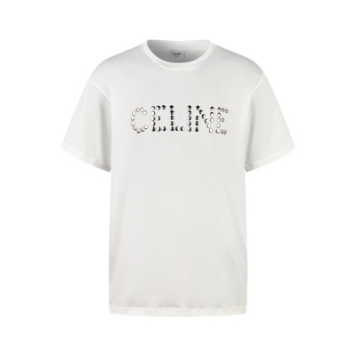 셀린느 남성 화이트 반팔 티셔츠 - Celine Mens White Tshirts - cec529x