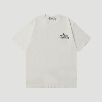 비비안웨스트우드 남/녀 반팔 티셔츠 - Vivienne Westwood Unisex White Tshirts - vic537x