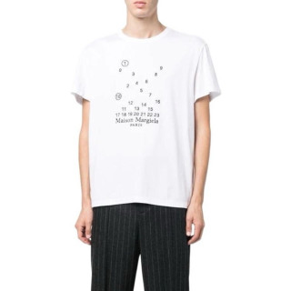 메종 마르지엘라 남/녀 화이트 반팔 티셔츠 - Maison Margiela Unisex White Tshirts - mac541x