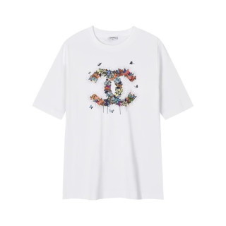 샤넬 남/녀 화이트 반팔티 - Chanel Unisex White Tshirts - chc551x