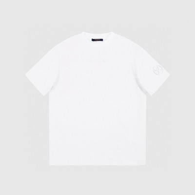 루이비통 남성 화이트 반팔티 - Louis vuitton Mens White Tshirts - lvc554x