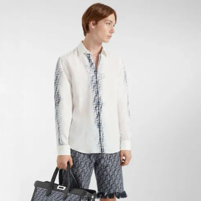 펜디 남성 화이트 셔츠 - Fendi Mens White Shirts - fec556x