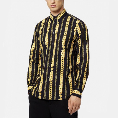 베르사체 남성 블랙 셔츠 - Versace Mens Black Shirts - vec561x