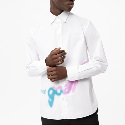 루이비통 남성 화이트 셔츠 - Louis vuitton Mens White Shirts - lvc564x