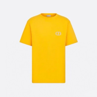 디올 남성 옐로우 반팔 티셔츠 - Dior Mens Yellow Tshirts - dic576x
