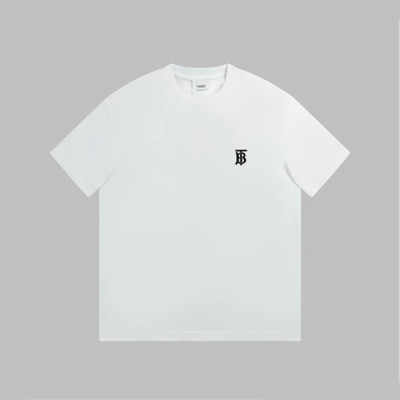 버버리 남성 화이트 반팔 티셔츠 - Burberry Mens White Tshirts - buc332x
