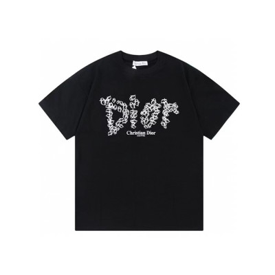 디올 남성 블랙 반팔 티셔츠 - Dior Mens Black Tshirts - dic580x