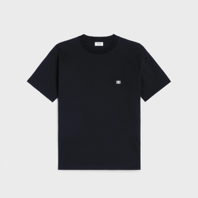 셀린느 남성 블랙 반팔 티셔츠 - Celine Mens Black Tshirts - cec26x