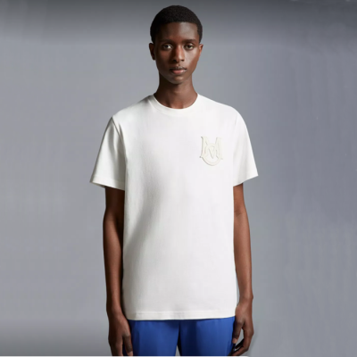 몽클레어 남성 화이트 반팔 티셔츠 - Moncler Mens White Tshirts - moc421x