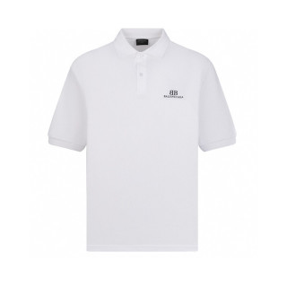 발렌시아가 남성 화이트 반팔 폴로 티셔츠 - Balenciaga Mens White Tshirts - cec639x