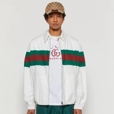 구찌 남성 캐쥬얼 화이트 자켓 - Gucci Mens White Jackets - guc653x
