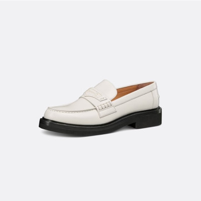 디올 여성 화이트 로퍼 - Dior Boy Womens White Loafer - dis666x