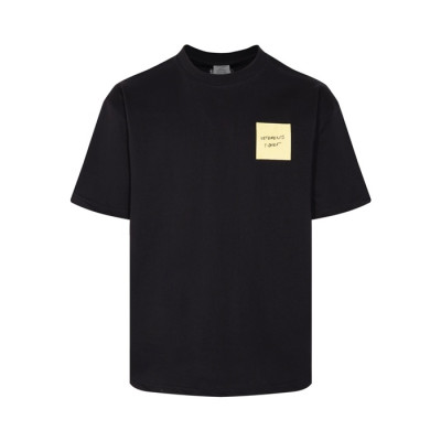 베트멍 남/녀 블랙 반팔 티셔츠 - Vetements Unisex Over Size Tshirts - vec755x