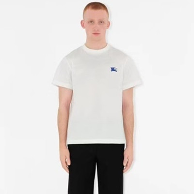 버버리 남성 화이트 반팔 티셔츠 - Burberry Mens White Tshirts - buc337x