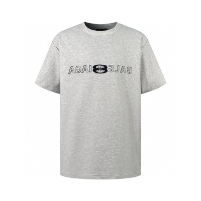 발렌시아가 남성 그레이 반팔 티셔츠 - Balenciaga Mens Gray Tshirts - cec868x