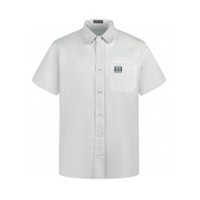 디올 남성 화이트 반팔 셔츠 - Dior Mens White Shirts - dic871x