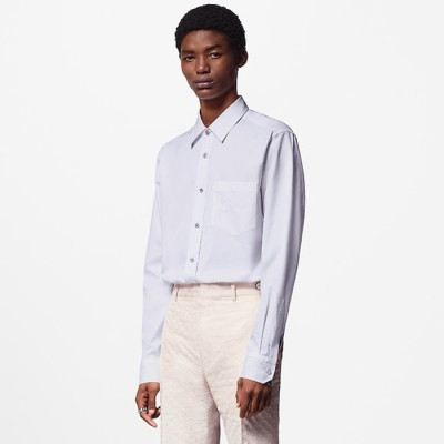 루이비통 남성 화이트 셔츠 - Louis vuitton Mens White Shirts - lvc873x
