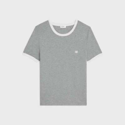 셀린느 여성 그레이 반팔 티셔츠 - Celine Womens Gray Tshirts - cec887x