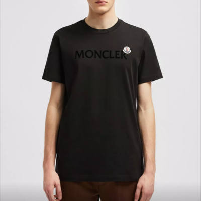 몽클레어 남성 블랙 반팔 티셔츠 - Moncler Mens Black Tshirts - moc431x
