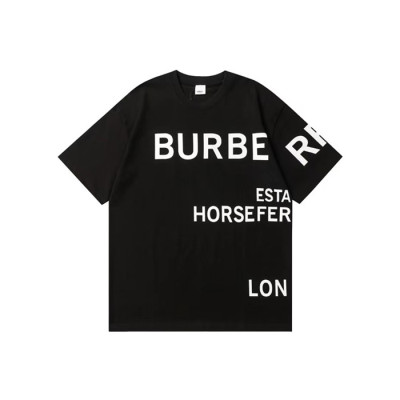 버버리 남성 블랙 반팔 티셔츠 - Burberry Mens Black Tshirts - buc338x