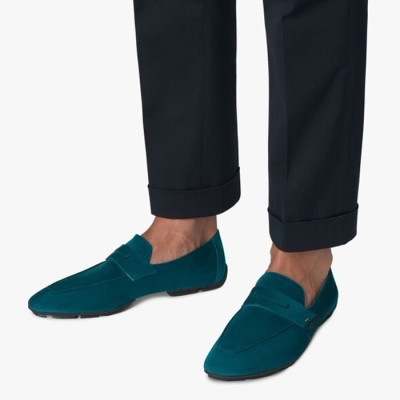 벨루티 남성 그린 로퍼 - Berluti Mens Green Loafer - bes690x