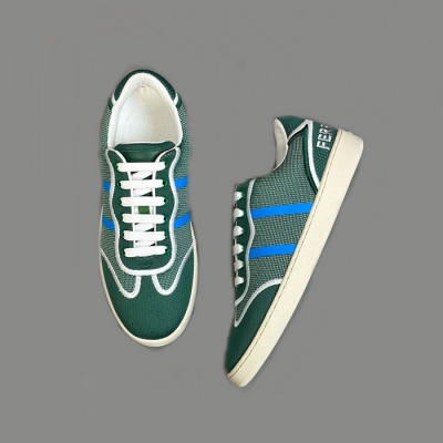 페라가모 남성 그린 스니커즈 - Ferragamo Mens Green Sneakers - fes696x