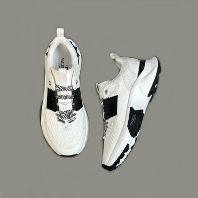 발렌티노 남성 화이트 스니커즈 - Valentino Mens White Sneakers - vas701x