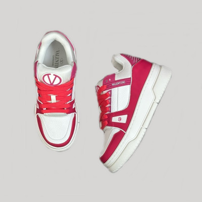 발렌티노 남/녀 핑크 스니커즈 - Valentino Unisex Pink Sneakers - vas748x