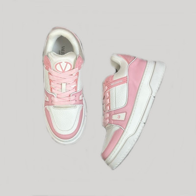 발렌티노 남/녀 연핑크 스니커즈 - Valentino Unisex Pink Sneakers - vas751x