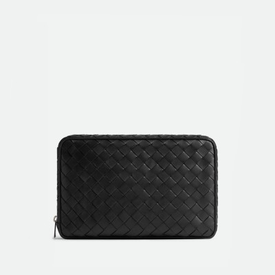 보테가베네타 남성 블랙 파우치 - Bottega Veneta Mens Black Pouch - bvb2076x