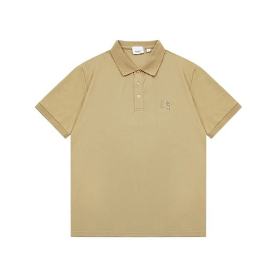 버버리 남성 베이지 반팔 폴로 티셔츠 - Burberry Mens Beige Polo Tshirts - buc341x