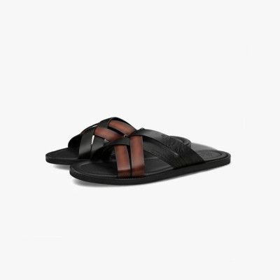 벨루티 남성 브라운 슬리퍼 - Berluti Mens Brown Slippers - bes781x