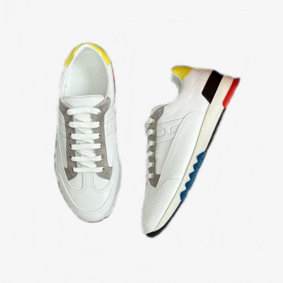 에르메스 남성 화이트 스니커즈 - Hermes Mens White Sneakers - hes845x