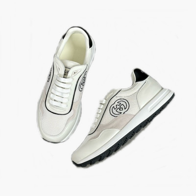 구찌 남성 화이트 스니커즈 - Gucci Mens White Sneakers - gus848x