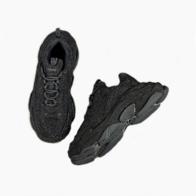 발렌시아가 남/녀 블랙 스니커즈 - Balenciaga Unisex Black Sneakers - bas909x