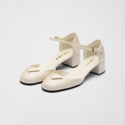 프라다 여성 메리제인 샌들 - Prada Womens White Sandals - prs962x