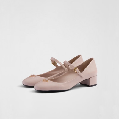 프라다 여성 메리제인 구두 - Prada Womens Nude-pink Shoes - prs965x