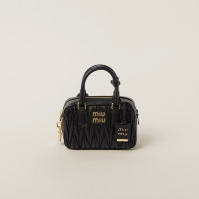 미우미우 여성 아르카디 마테라쎄 백 - Miumiu Womens Arcadie Matelasse Bag - mib2141x